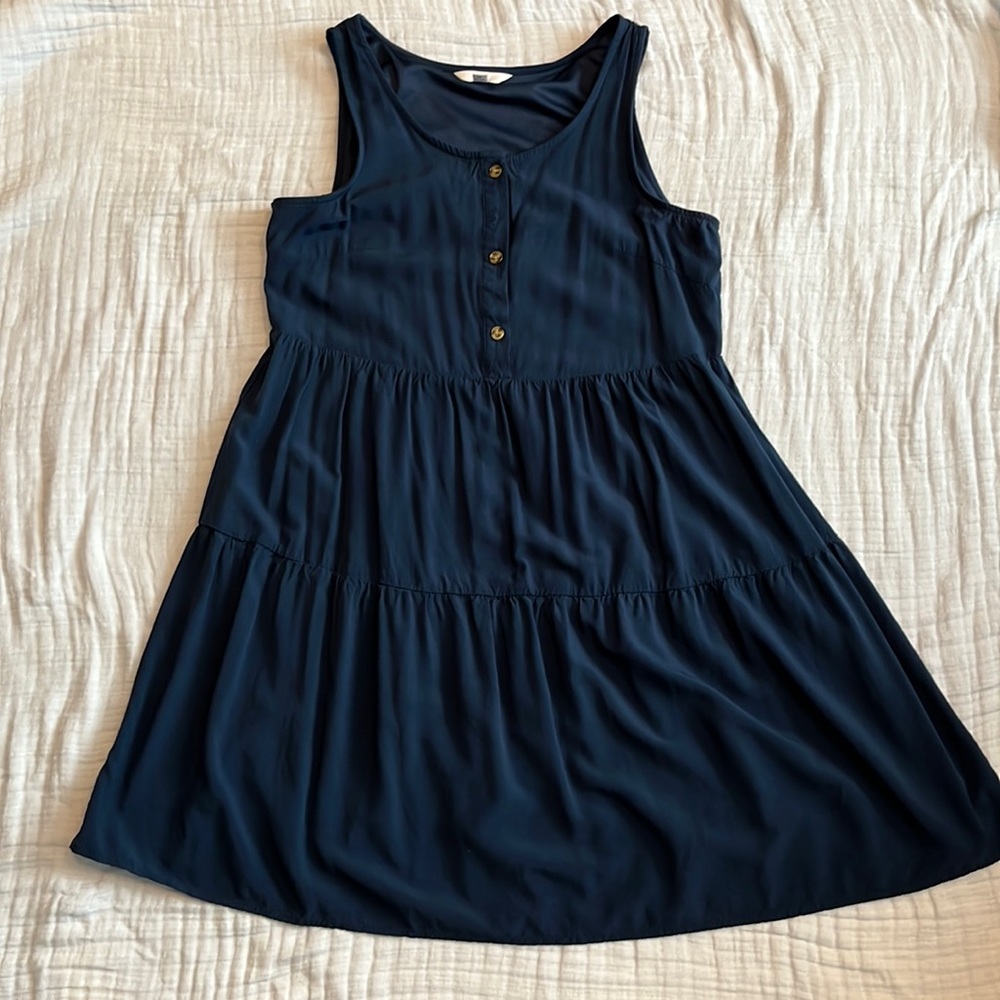 Navy Time and Tru casual, sleeveless dress